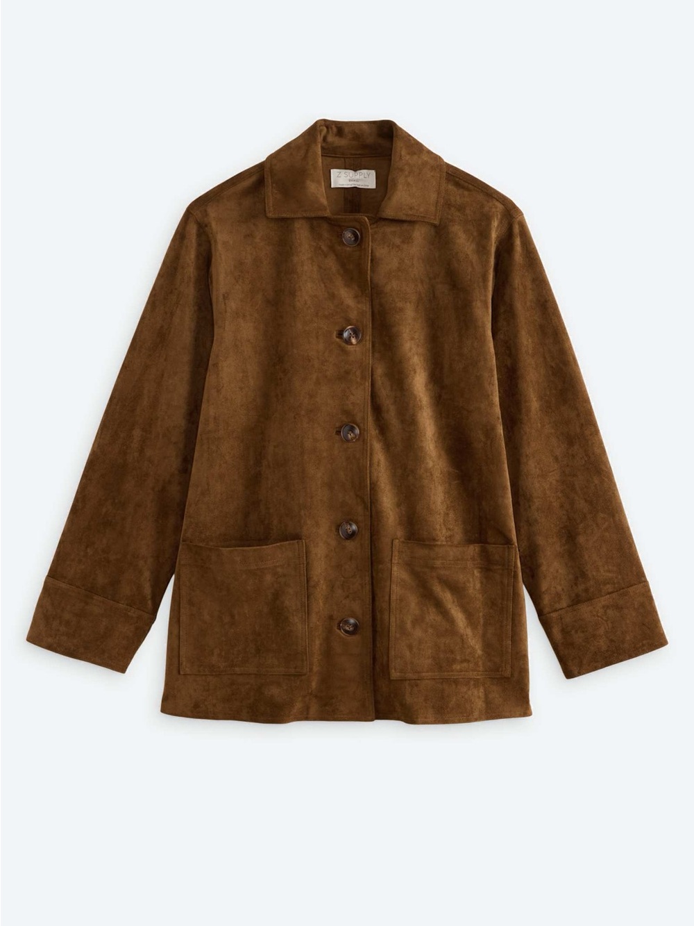 NWT Z Supply Decker Suede Chore Trench Jacket - Picture 6 of 7